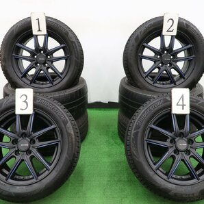 4本 ECO FORME 15インチ 5H 100 スタッドレス ブリヂストン ブリザック VRX3 2021年 185/60R15 トヨタ シエンタ 170系 クエロ ファンベースの画像1