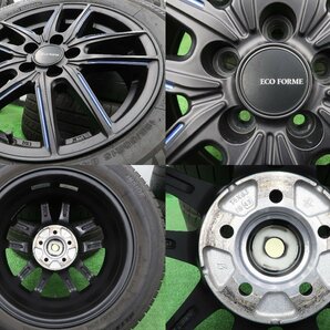 4本 ECO FORME 15インチ 5H 100 スタッドレス ブリヂストン ブリザック VRX3 2021年 185/60R15 トヨタ シエンタ 170系 クエロ ファンベースの画像6