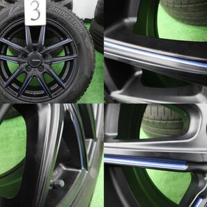 4本 ECO FORME 15インチ 5H 100 スタッドレス ブリヂストン ブリザック VRX3 2021年 185/60R15 トヨタ シエンタ 170系 クエロ ファンベースの画像4