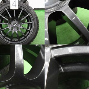 4本 AGA TAS 17インチ 7.5J +35 5H 120 スタッドレス ミシュラン X-ICE 3+ 225/45R17 BMW センターキャップ テーパー座 3シリーズ E92 E90の画像5