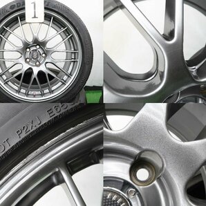 4本 ENKEI EKM3 18インチ 7.5J +45 5H 100 ラジアル タイヤ 輸入 2021年 225/45R18 スバル レガシィ B4 BM レガシィ ツーリングワゴン BRの画像2