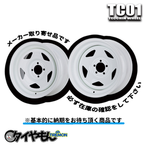 ESB TC01 16インチ 5H139.7 6J +25 4本セット ホイール ホワイト 鉄ちん てっちん 白ホイール CLS TC-01 TECCHIN WHEEL