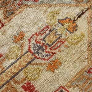 魁◆高級厳選品 トルコ絨毯 カイセリ 手織り コットン100% 295×99㎝ 出来栄え最上手傑作品 希少ランナー型ロング絨毯！の画像4