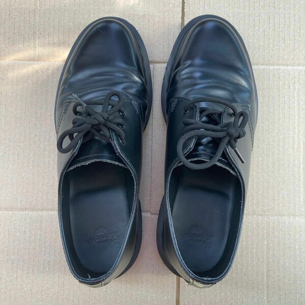 ドクターマーチン　ブラック　uk7 26.5 Dr. Martens 送料無料 黒 本革 革靴 ブラック