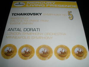 ドラティ チャイコフスキー 交響曲 5番 スラヴ舞曲 オネーギン ワルツ ロンドン リヴィング プレゼンス オリジナル 紙ジャケ 未使用美品