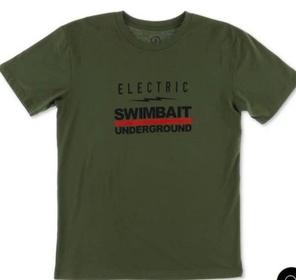 ★新品未使用★スイムベイトアンダーグラウンド/エレクトリック コラボTシャツ アーミー Mサイズ DRT