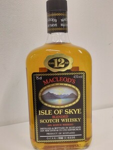 【6452】未開栓　アイル オブ スカイ 12年 マクラウド ★特級 750ml 43% ISLE OF SKYE スコッチウイスキー