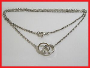 2404*F-1821*Cartier Cartier baby Rav necklace K18 750 white gold pendant accessory jewelry used 