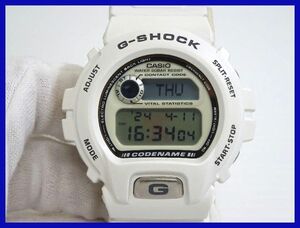 2404★F-1840★CASIO G-SHOCK DW-6697 カシオ ジーショック CODE NAME 腕時計 クォーツ デジタル ホワイト　中古