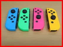 2404★M-1323★Nintendo Switch Joy-Con(L/R) コントローラー 4点まとめて 動作品 中古品_画像6