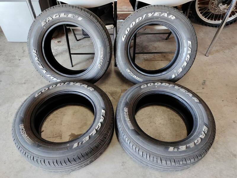 215/65R16C グッドイヤー EAGLE＃1 NASCAR　ホワイトレター　中古　4本セット　北海道から