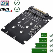 SATA M.2 SSD to SAS & NVMe M.2 NGFF SSD to U.2 SFF-8639 変換 アダプター 2 in 1 Combo Adapter_画像5