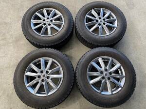 ★☆美品!バリ山! 205/70R15 GOODYEAR ICENAVI7 15x6J 100 +45 4本セット! フォレスター スバル車 引取り大歓迎!! HB52☆★