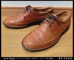 ■Hush Puppies ハッシュパピー レザー シューズ 25cm 茶系 中古良品