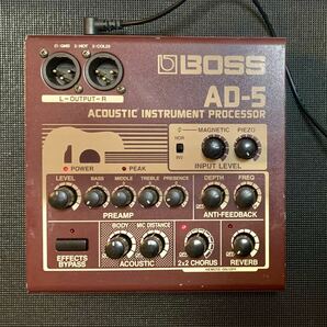 BOSS AD-5 Acoustic Instrument Processor アコギ エレアコ プリアンプ ダイレクトボックスの画像1