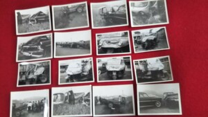 旧車資料、くろがね3輪車事故写真16枚、昭和レトロ