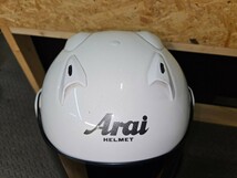 Arai アライ ツアークロスⅡ TOUR CROSS2 グラスホワイト L(59・60) バイザーレス ターミネーター仕様 スモークシールド　_画像4