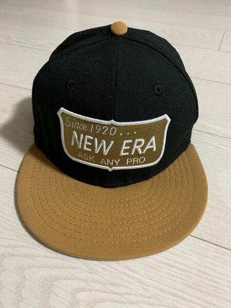 ニューエラ NEWERA YOUTH帽子 9FIFTY Original Fit オールドロゴ ブラック ウィートバイザー