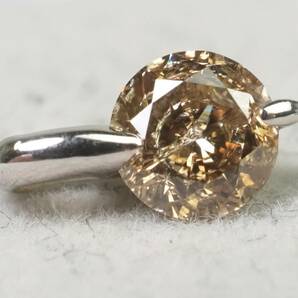 【3619P】鑑別付 K18WGホワイトゴールド 天然ダイヤモンド 0.4ct/0.4g ペンダントトップの画像4