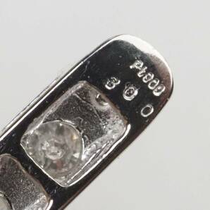 【3828A】Pt900/K14 テニスブレス 天然ダイヤモンド 3.00ct/8.2g ブレスレットの画像8