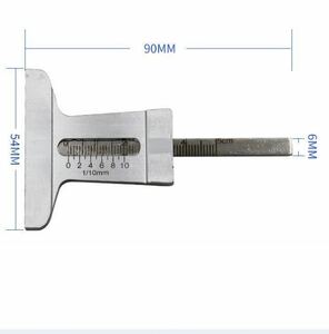 タイヤデプスゲージ　0-50mm タイヤ溝測定ゲージ　タイヤ測定　メンテナンス 