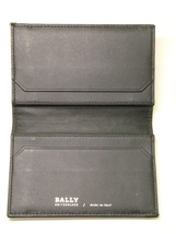 m1317 BALLY バリー レザー カードケース カード入れ 名刺入れ メンズ ブラック_画像3