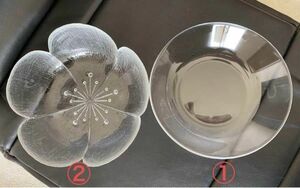 ARCフランス　サラダプレート　多目的　２点セット　ガラス皿　深皿 サラダボウル
