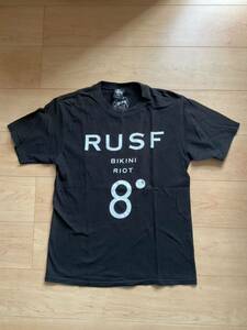 中古　Sサイズ　STUSSY Tシャツ　ブラック　RUSF 8 ステューシー