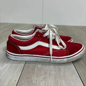 107 VANS オールドスクールDX ローカットスニーカー レッド サイズ26.5cm バンズ メンズ 靴 の画像3