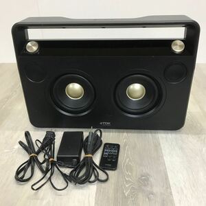 367 TDK A73 WIRELESS BOOMBOX ワイヤレススピーカー Bluetooth スピーカー オーディオ機器 FM ラジオ リモコン付