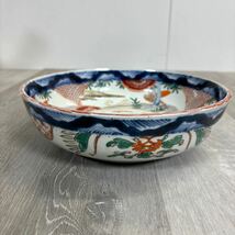 K103 古伊万里 色絵　大鉢　鉢　和食器　和食　伊万里　陶器　アンティーク 2点セット_画像2