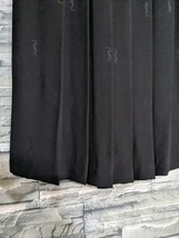 ★送料無料★LAPINE　ラピーヌ　YSL　スカート　プリーツスカート　シルクスカート　黒　絹100%　レディース　サイズ9_画像3