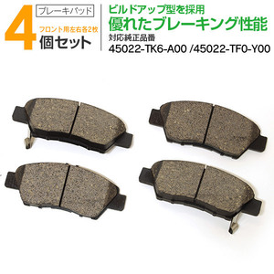 ホンダ グレイス GM4/GM5 GM6/GM9 HV含む 2014/12～2020/7 フロント用 純正品番 45022-TK6-A00 45022-TF0-Y00 対応 ブレーキパッド