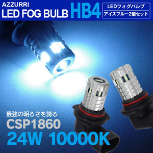 レジアスエース KDH2##、TRH2## HID仕様 LEDバルブ HB4 アイスブルー 10000K 最新型CSP1860チップ 2個セット フォグランプ