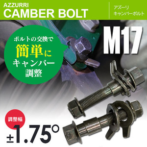 レクサス CT200h ZWA10 フロント 対応 キャンバーボルト M17 調整幅 ±1.75° 亜鉛メッキ処理 2本セット