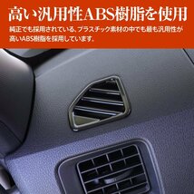 アトレー ハイゼットカーゴ ピクシスバン サンバー S700系 専用設計 フロントエアコンカバー 左右2点セット ピアノブラック_画像4