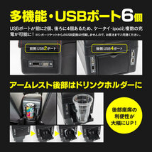 ジムニー JB64W ジムニーシエラ JB74W 専用設計 アームレスト USBポート ドリンクホルダー 2段収納 スライド機能_画像4