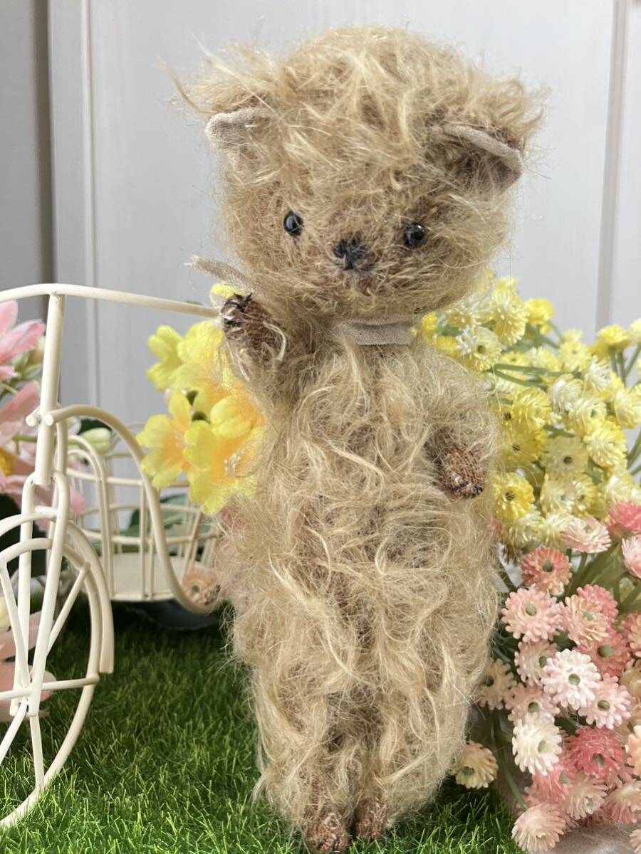 ミニチュアテディベア handmade teddybear doll miniature ぬいぐるみ テディベア ハンドメイド, テディベア, テディベア一般, 体長10cm - 30cm