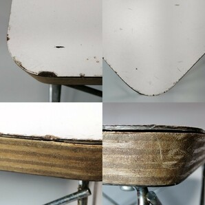 イームズ ハーマンミラー ワイヤーベース ローテーブル 傷み 使用感あり ミッドセンチュリー 机 ミニテーブル 台 置台 スタンド ビンテージの画像8
