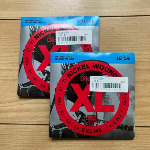 2パック【D'Addario/HEAVY GAUGE】12|54