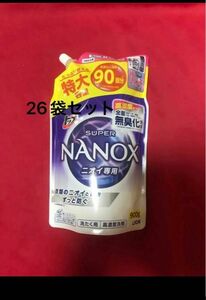トップ スーパーナノックス ニオイ専用 抗菌 高濃度 洗濯洗剤 液体 900g×26