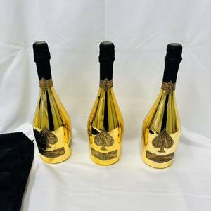 訳あり アルマンド ブリニャック ブリュット ゴールド 750ml 箱なし Armand de Brignac Brut Gold 三本セット