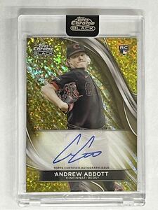 ＜Andrew Abbott＞Topps 2024 Chrome Black Baseball Auto 直筆サイン /50 RC ルーキー