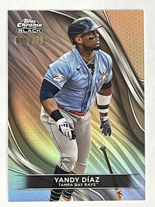 ＜Yandy Diaz＞Topps 2024 Chrome Black Baseball レギュラーパラレル /199