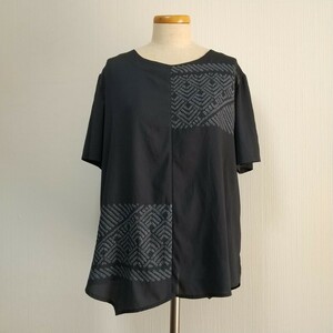  kimono remake waist band silk short sleeves blouse!