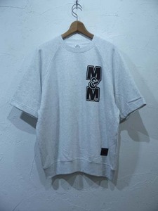 M&M HALF SLEEVE SWEATSHIRT(24-MSW-004)/半袖スウェット/ASH(XL)/新品未使用