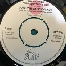 7”●Ian Dury And The Blockheads / Hit Me With Your Rhythm Stick UKオリジナル盤 Stiff Records BUY 38 パブロック PUB ROCK_画像3