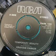 7”●Graham Parker / Temporary Beauty UKオリジナル盤 PARK 100 PUB ROCK パブロック_画像3