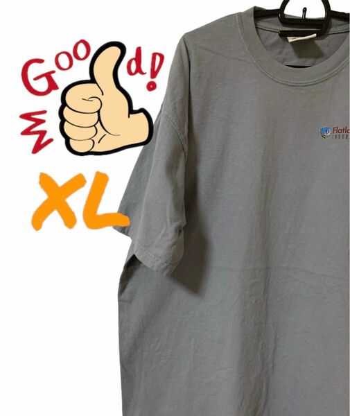 【US古着】グッドデザイン グレー XL Tシャツ 半袖 レギュラーヴィンテージ プリント メンズ レディース