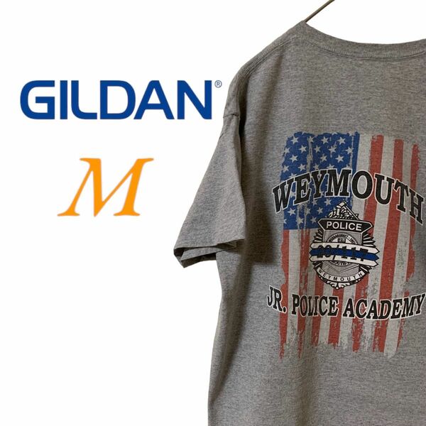 【US古着】GILDAN ギルダン グレー M Tシャツ 半袖 レギュラーヴィンテージ プリント メンズ レディース